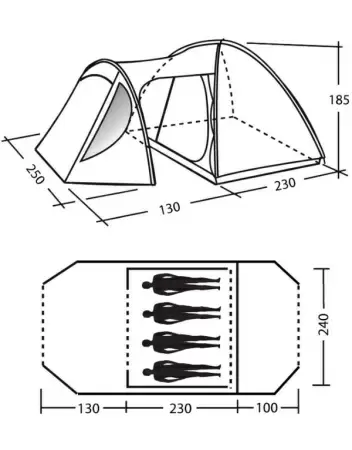 Палатка Milano 500 Moon Camp