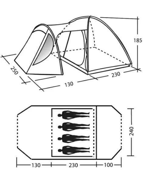 Палатка Milano 500 Moon Camp