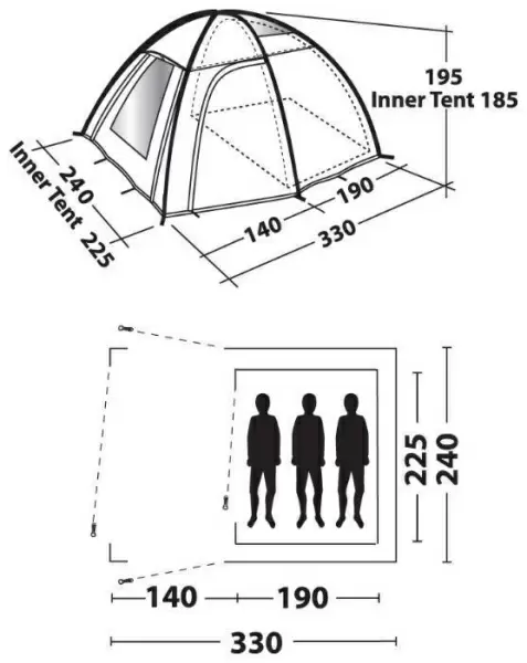 Кемпинговая палатка Moon Camp Veneto 300