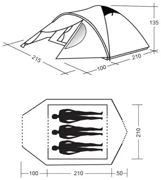 Туристическая палатка Torino 300 Moon Camp