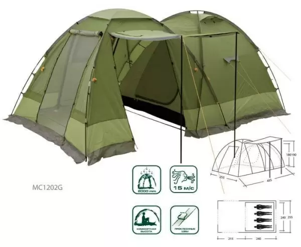 Кемпинговая палатка Moon Camp Toscana 400