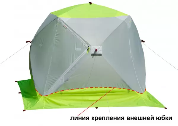 Зимняя палатка Лотос Куб 3 Компакт ЭКО