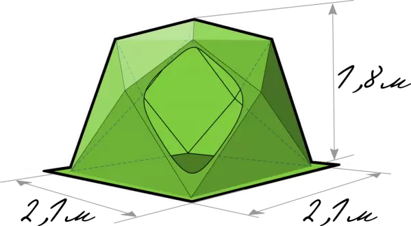 Палатка ЛОТОС Cube Professional