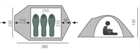 Палатка BTrace Shield 3