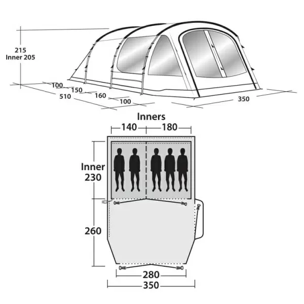 Палатка Outwell Nevada 5P