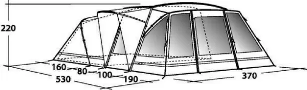 Кемпинговая палатка Oakland XL Outwell