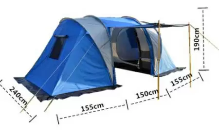 Палатка 4-местная CoolWalk Tasman 4V Dome 1910