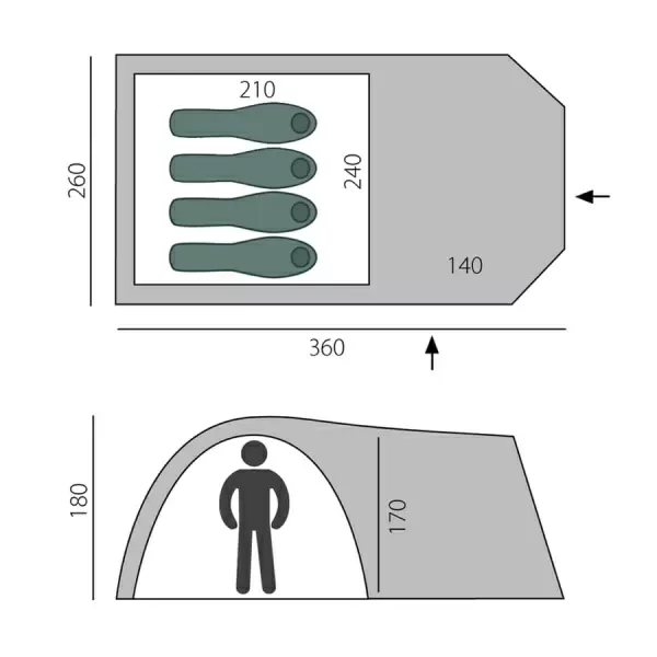 Палатка BTrace Element 4