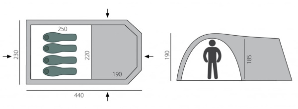 Палатка BTrace Osprey 4 Палатка BTrace Osprey 4