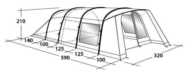 Палатка Outwell Whitecove 5 Палатка Outwell Whitecove 5