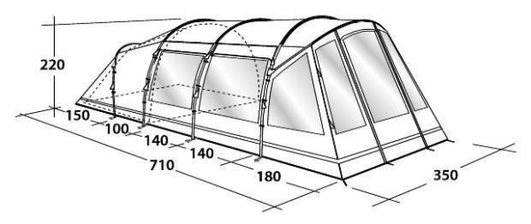 Палатка Outwell Glendale 5E Палатка Outwell Glendale 5E