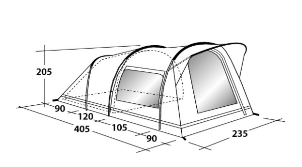 Кемпинговая палатка Birdland 3 Outwell