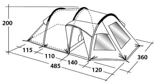 Палатка Outwell Nevada M Палатка Outwell Nevada M