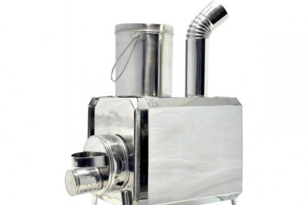 Печь Пошехонка Турист 45 л с искрогасителем и экраном