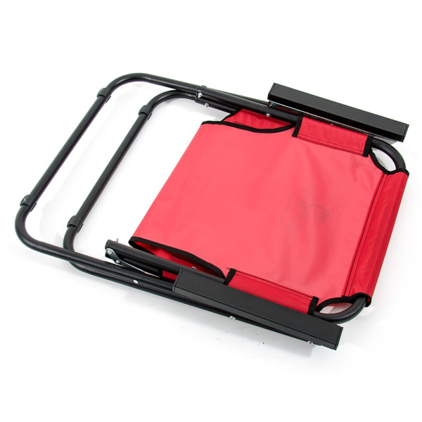 Кресло-шезлонг Кедр сталь, красный