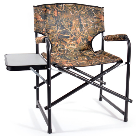 Кресло складное SuperMax Camo со столиком, алюминий