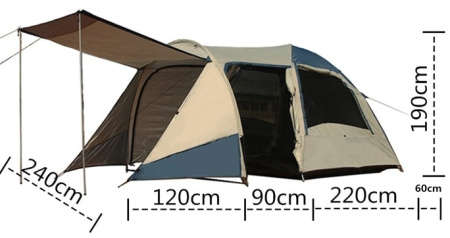 Палатка Coolwalk TASMAN 4V DOME PLUS OZtrail OZ4V+