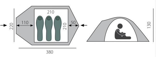 Палатка BTrace Shield 3 Палатка BTrace Shield 3