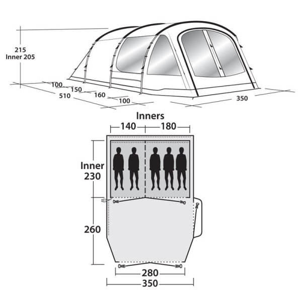 Палатка Outwell Nevada 5P