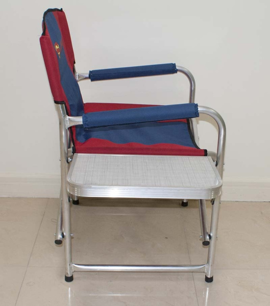 Кресло складное SuperMax со столиком, алюминий