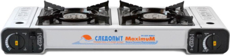 Плита газовая Следопыт MaximuM, двойная с переходником PF-GST-DM01