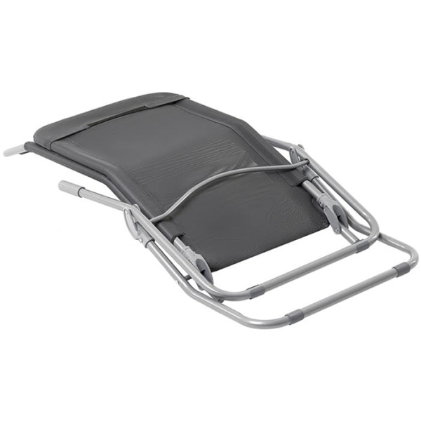 Шезлонг складной GoGarden Comfy Plus серый