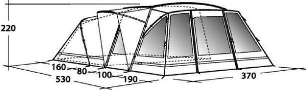 Кемпинговая палатка Oakland XL Outwell