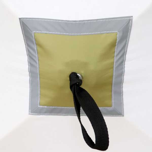 Палатка зимняя куб СЛЕДОПЫТ Premium 2,1х2,1 м, 4-х местная, 3 слоя, цв. белый/олива