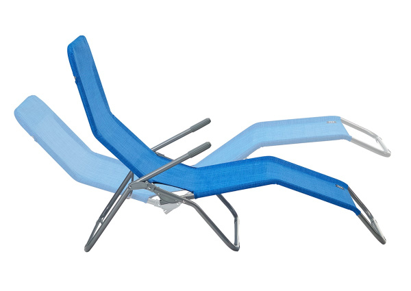 Шезлонг складной GoGarden Comfy синий