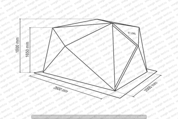Зимняя палатка Снегирь 3Т Long КОМПАКТ Зимняя палатка Снегирь 3Т Long КОМПАКТ